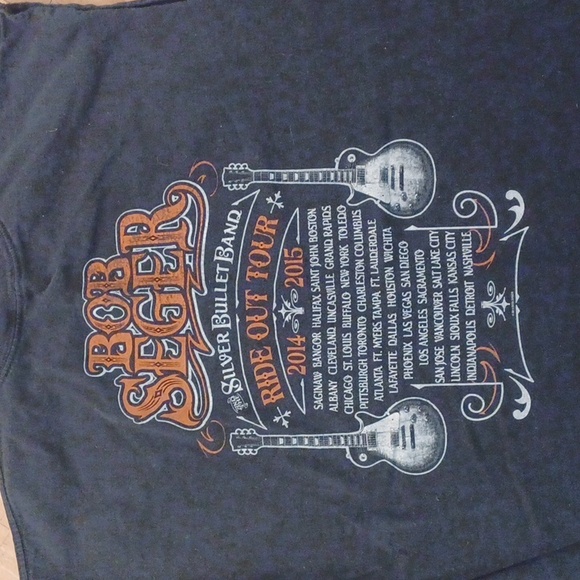 Bob Seger Ride out tour Concert Tee Shirt 2014-2015 size xlarge - Picture 3 of 4